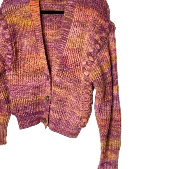 DEX Space Dye Button Front Oversized Cardigan - Picture 5 of 14